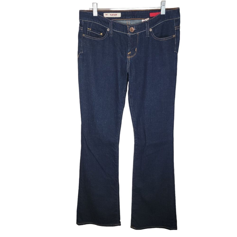 X2 Express Slim W10 low rise flare denim jeans size 6 Long